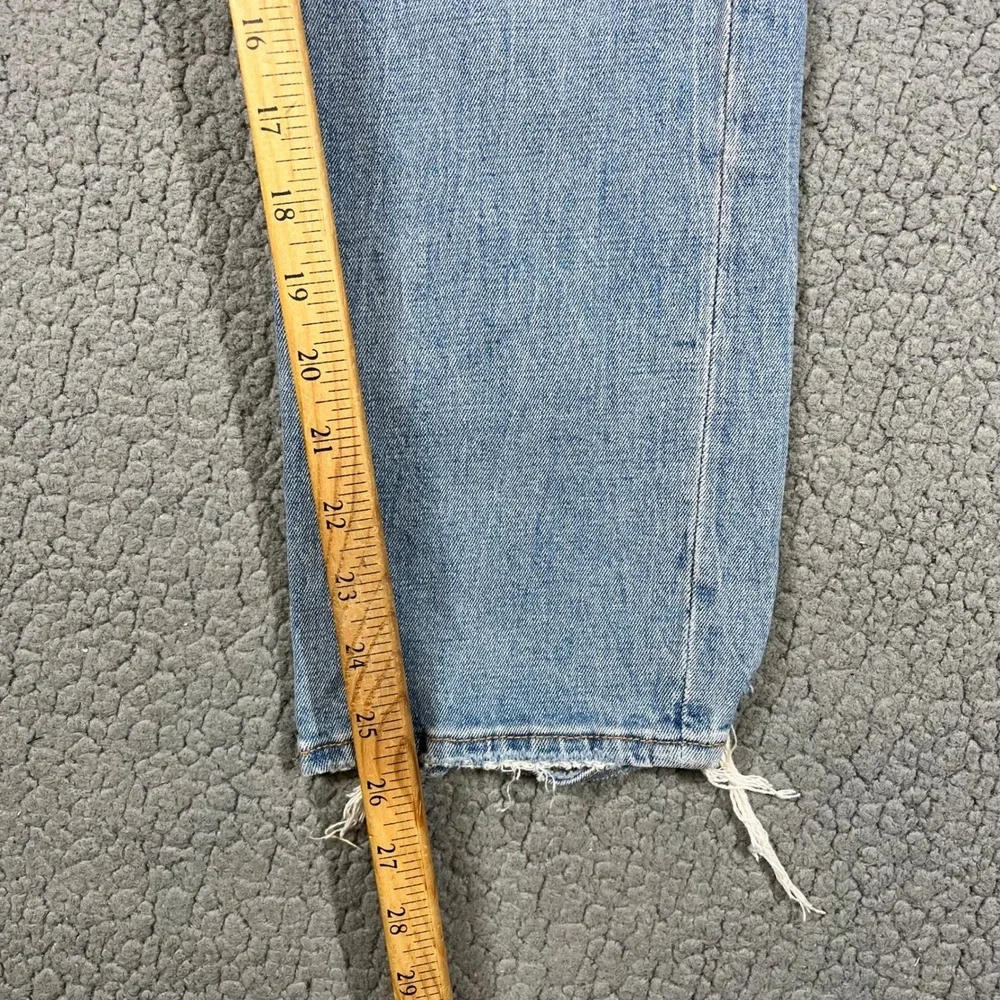 Abercrombie & Fitch Curve Love Ultra High Rise Ankle Straight Jeans Blue 26 2R - Picture 11 of 13